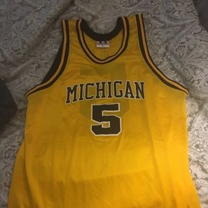 Jalen Rose Fab Five 5 Michigan Basketball Jersey